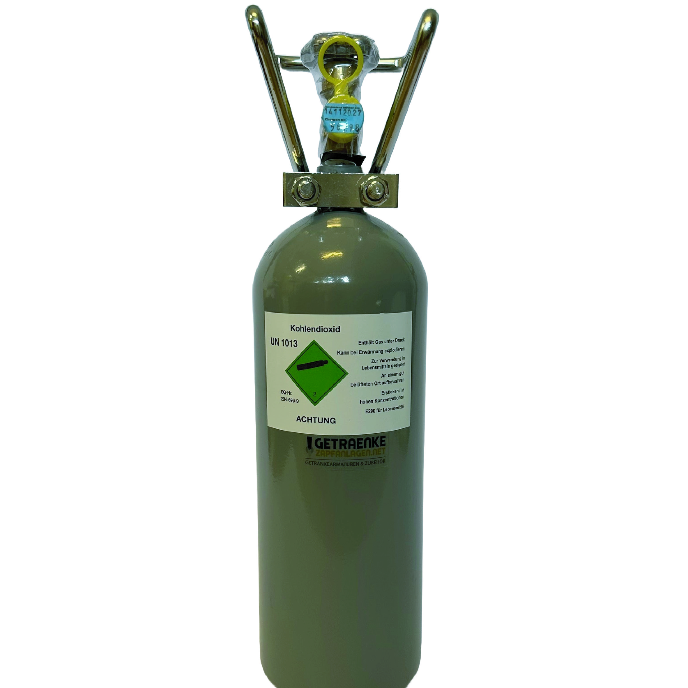 Co2 Flasche 2,0 kg für Zapfanlage, gefüllt Co2 Flasche 2,0 kg für Zapfanlage, gefüllt