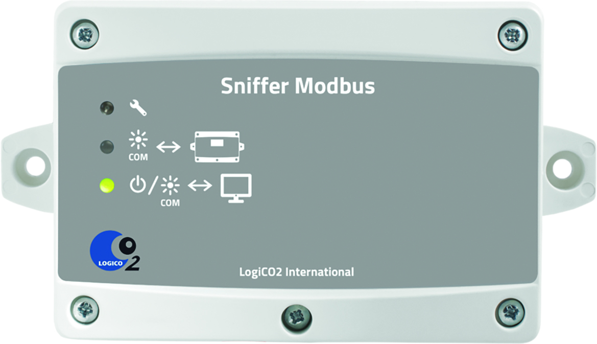 Mobus Schnittstelle für LogiCO2 Gaswarnsystem-496-Mobus Schnittstelle, LogiCO2 Gaswarnsystem, PC Einbinung, LogiCO2 Software, LogiCO2 Sniffer, Gateway, Auslesen von Messwerten, Zustände aus CO2-Sicherheitssystemen, Alarme, Read-only, Modbus RTU, RS485, Sl